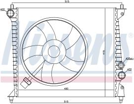 Nissens 60425 - RADIADOR AUDI A 2(8Z)(00-)1.4 I 16V