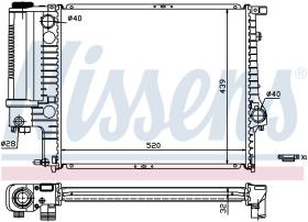 Nissens 60743A - RADIADOR BMW 5 E34(88-)525 IX