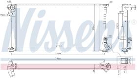 Nissens 61326A - RADIA CITROEN BERLINGO/PARTNER 1.9D/HDI -AC (7/98>) A/M