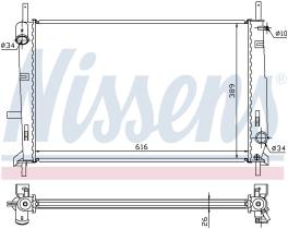 Nissens 62056A - RADIA FORD MONDEO II 1.8TD/2.5 V6 (97>)