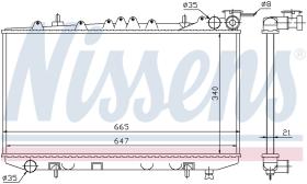 Nissens 62421 - RADIADOR NISSAN PRIMERA(P10.W10)(90