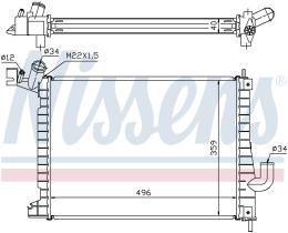 Nissens 63019A - RADIA OPEL VECTRA B 2.0DTI 16V +AC (97>)