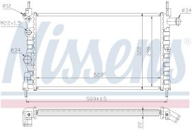 Nissens 63050A - RADIA OPEL KADETT E 1.4/1.6 (90>)