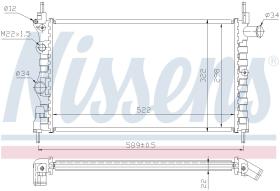 Nissens 63050A - RADIADOR VAUXHALL ASTRA B(84-)1.6