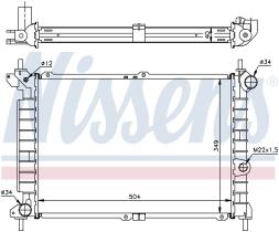 Nissens 63291A - RADIA OPEL ASTRA F 1.7TD (MOTOR OPEL X17DTL)