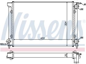 Nissens 651811 - RADIADOR VOLKSWAGEN SCIROCCO (53B)(