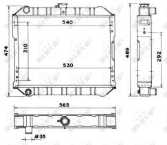 NRF 52042 - RADIA NISSAN VANETTE LD20 II 2.0D (87>95) NETO