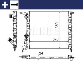 Hella 8MK376720024 - RADIA RENAULT CLIO I 1.2/1.2I (90>)(96>)