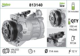 Valeo 813140 - COMPR VOLVO XC60/V70/S80 (POLEA 5 CANALES)