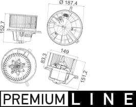 Mahle AB148000P - GMV00 AUDI A3 II/GOLF V (03>)CADDY/PASSAT (05>)SEAT ALTEA