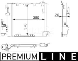 Mahle AC349000P - CONDE OPEL ASTRA G TD/DTI (98>) + FILTRO