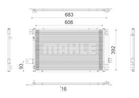 Mahle AC819000S - CONDE TOYOTA AVENSIS/COROLLA VERSO 2.0/2.2 D4D (07-05>)