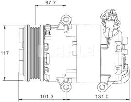 Mahle ACP1330000P - COMPR FORD MONDEO IV/LAND ROVER FREELANDER 2.2 (06>14)