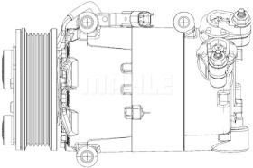 Mahle ACP1364000P - COMPR FORD C-MAX II/GRAND C-MAX/ FOCUS III 2.0TDCI (10-)