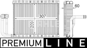 Mahle AE104000P - EVAPO BMW 5 (F10/11)/ 6 (F12/13)/ 7