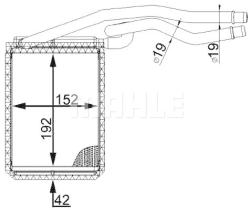 Mahle AH195000P - CALEF CITROEN C5 II (02/08>) C6 (05>) 407 (04>)