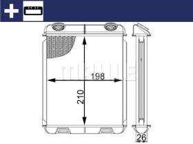 Mahle AH21000S - CALEF RENAULT LAGUNA II/VEL SATIS (3/01>12/07)