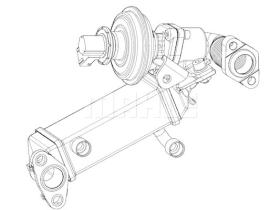 Mahle CE8000P - EGR00 BMW S1 E81-E87/ S3 E90-E92/ S5 E60-E61 2.0D