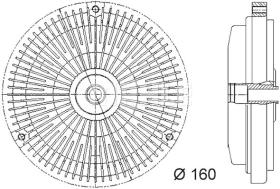Mahle CFC45000P - EMBRAGUE VENTILADOR TURISMO MB C-CL