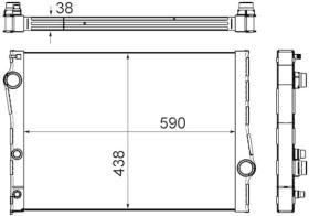 Mahle CR1049000S - RADIA BMW X5 E70 3.0D/4.0D/3.5I/4.0I (2/07>) X6 E71/E72