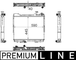 Mahle CR1171000P - RADIA NISSAN CABSTAR II (10/06>10/11) ATLEON 165.75 (9/00>)