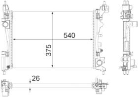 Mahle CR1182000P - RADIA OPEL CORSA D 1.2/1.4 (6/10>) ADAM (10/12>)