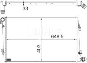 Mahle CR1203000S - RADIA AUDI A3 II/VW GOLF V/PASSAT VII 1.9TDI 105CV. (05>)