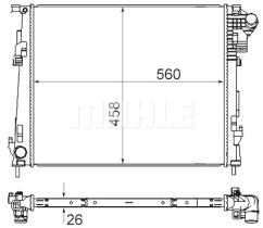 Mahle CR1237000S - RADIA RENAULT TRAFIC II/VIVARO/PRIMASTAR 2.0 DCI (6/06>)