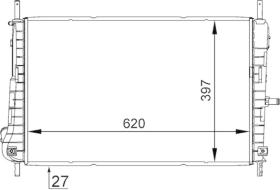 Mahle CR1347000S - RADIA FORD MONDEO III 2.0TDCI (10-00>05-02)