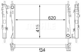 Mahle CR1348000S - RADIA JAGUAR X TYPE 2.0/2.2/3.0/3.5/2.0D/2.2D M/A (06-01>)