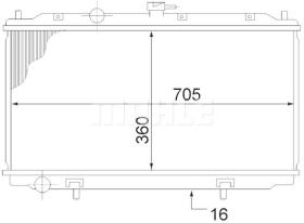 Mahle CR1485000S - RADIA NISSAN ALMERA II N16 1.5/1.8 (00>) PRIMERA P12 (02>)