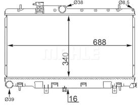 Mahle CR1560000S - RADIA SUBARU IMPREZA 2.0I TURBO/2.5I TURBO (12/02>)