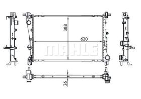 Mahle CR1664000S - RADIA FIAT TIPO II 1.3/1.6D (15-)