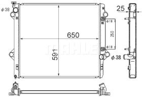 Mahle CR1868000S - RADIA TOYOTA LAND CRUISER 3.0D(J120)(9/02>)+CUELLO M/A