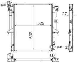 Mahle CR1880000S - RADIA MITSUBISHI L200 2.5 DID (05>) PANAL 27 M/M