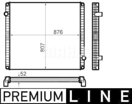 Mahle CR1916000P - RADIA VOLVO V.I. B12M BUS 876*807*52