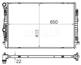 Mahle CR2055000S - RADIA AUDI A3 III/SEAT LEON/VW GOLF VII (12>)