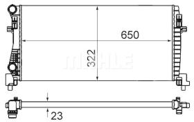 Mahle CR2057000S - RADIA AUDI A3 III/VW GOLF VII/LEON III 1.2TFSI/1.6TDI (13>)