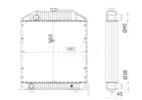 Mahle CR2281000S - RADIA FIAT AGRI 100/90 - 110/90