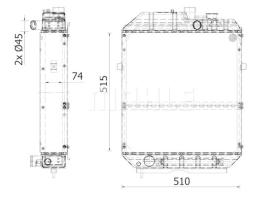 Mahle CR2282000S - RADIA NEW HOLLAND 5640/6640/7740/7840//TS80/90/100/110/115