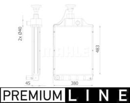 Mahle CR2297000P - RADIADOR MAQUINARIA MASSEY FERGUSON