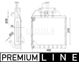 Mahle CR2302000P - RADIADOR MAQUINARIA MASSEY FERGUSON