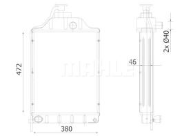 Mahle CR2304000P - RADIADOR MAQUINARIA MASSEY FERGUSON