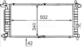 Mahle CR443000S - RADIA OPEL ASTRA F 1.7TD (MOTOR OPEL X17DTL)