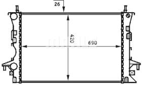 Mahle CR459000S - RADIA RENAULT LAGUNA II 1.8/2.0 16V/1.9DCI (9-00>)