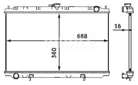 Mahle CR545000S - RADIA NISSAN PRIMERA II P11 1.6/1.8/2.0I (96>)