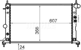 Mahle CR562000S - RADIA OPEL VECTRA B 1.6/1.8/2.0/DI/2.2DTL/DTI (96>02)