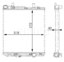 Mahle CR674000P - RADIA MB V.I. ATEGO I (98>04) ATEGO II (10/04>) +AC