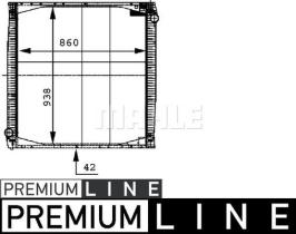 Mahle CR696000P - RADIA SCANIA 114/124/144 (96>) (860*938*42)