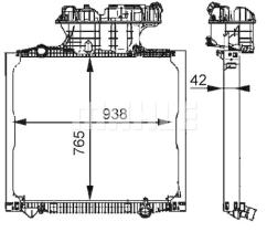 Mahle CR702000P - RADIA MAN TGA 18.410/26.460 (00>) 765*938*42